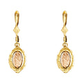 14K Two Tone Gold Dangle Guadalupe Ear