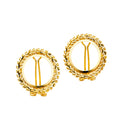 14K Yellow Gold 2 Pesos Bola Earring