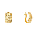 14K Yellow Gold Half Huggies Clip Earring