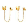 14K Yellow Gold Fancy Chain Earring