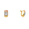 14K Half Huggies Earring