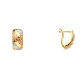 14K Half Huggies Earring
