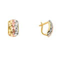 14K Half Huggies Earring