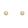14K Yellow Gold CZ Earring / Set