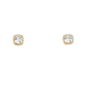 14K Yellow Gold CZ Earring / Set