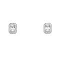 14K White Gold CZ Earring / Set