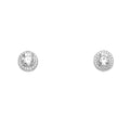 14K White Gold CZ Earring / Set