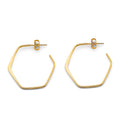 14K Yellow Gold Open Hoop Earring