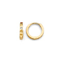 14K Yellow Gold CZ Huggies