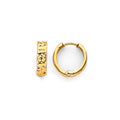 14K Yellow Gold Huggies Earrings