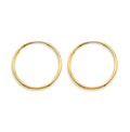 14K Yellow Gold 1 mm Tube Endless Hoop