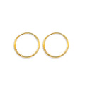 14K Yellow Gold 1 mm Tube Endless Hoop