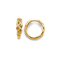 14K Yellow Gold Huggies Earring