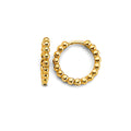 14K Yellow Gold Huggies Earring