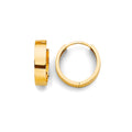 14K Yellow Gold Plain Huggies Earring