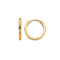 14K Yellow Gold Huggies Earring