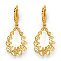 14K Yellow Gold Fancy Hanging Twist Earring