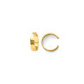 14K Yellow Gold Plain Earrings Cuff (Single Piece)