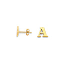 14K Yellow Gold Initial Earring (Letter A - Z)