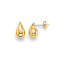 14K Yellow Gold Water Drop Earring