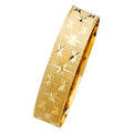 14K Yellow Gold 18 mm Solid Bangle