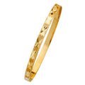 14K Yellow Gold 5 mm Solid Bangle