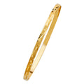 14K Yellow Gold 4 mm Solid Bangle