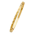14K Yellow Gold 4 mm Solid Bangle