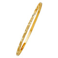 14K Yellow Gold 3 mm Solid Bangle
