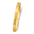 14K Yellow Gold 6 mm Solid Bangle