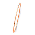 14K Pink 1.5 mm Light Plain Bangle