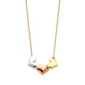 14K Yellow White Rose Gold Light Hanging Necklace (NK69)