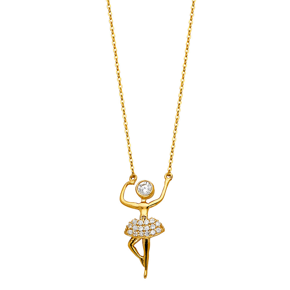 14K Yellow Gold Necklace (NK87)