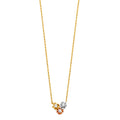 14K Yellow White Rose Gold Necklace (NK92)