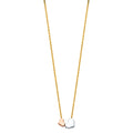 14K Yellow White Rose Gold Necklace (NK97)
