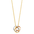 14K Two Tone Gold Necklace (NK102)
