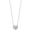 14K White Gold Heart Necklace (NK118)