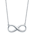 14K White Gold Infinity Necklace