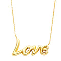 14K Yellow Gold Love Necklace