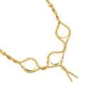 14K Yellow Gold 2.5 Pesos (3Pcs) Bola Necklace