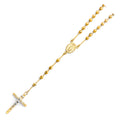14K Yellow Gold 4 mm Disco Ball Rosa-Necklace 20 inch