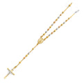 14K Yellow White Rose Gold 4 mm Moon Ball Rosa-Necklace 20 inch