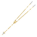 14K Yellow Gold 3 mm Moon Ball Rosa-Necklace 18 inch