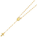 14K Yellow Gold 2.5 mm Moon Ball Rosa-Necklace