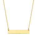 14K Plain ID Chain Necklace