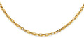 14K Yellow Gold Bold Plain Paperclip Necklace