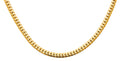 14K Yellow Gold Hollow Tight Curb Necklace