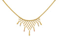 14K Yellow White Rose Gold Beaded Necklace