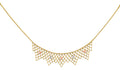 14K Yellow White Rose Gold Beaded Necklace W/Butterfly