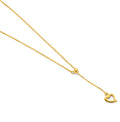 14K Yellow Gold Heart Necklace